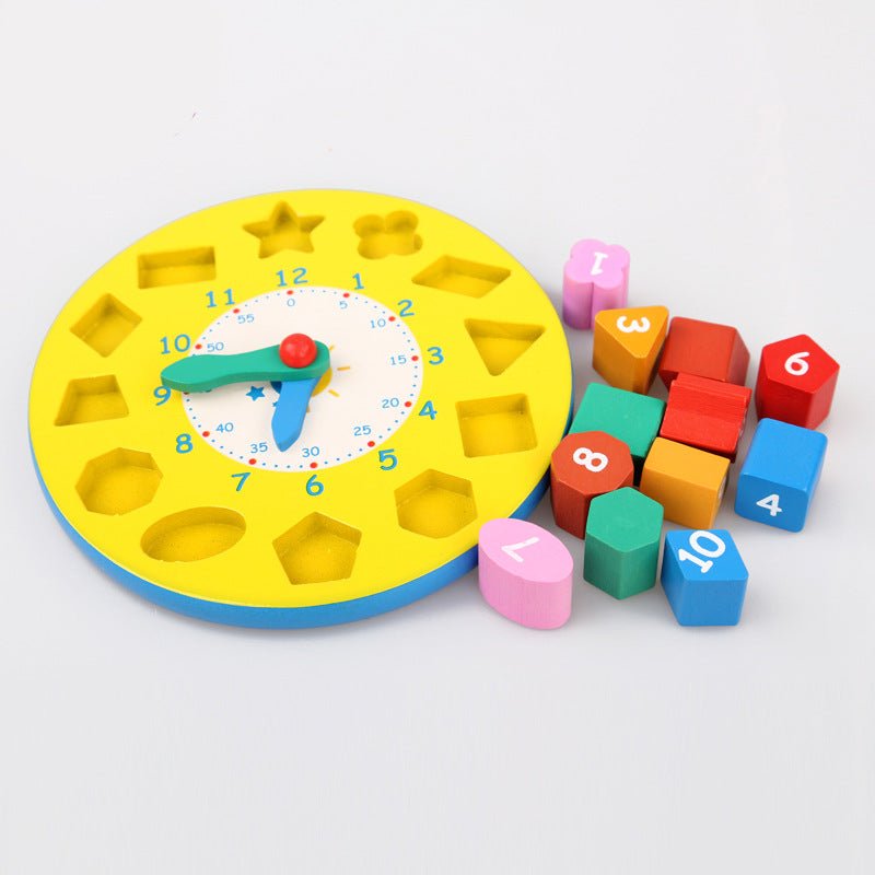Tick Tock, Baby — Wooden Shape + Number Learning Clock