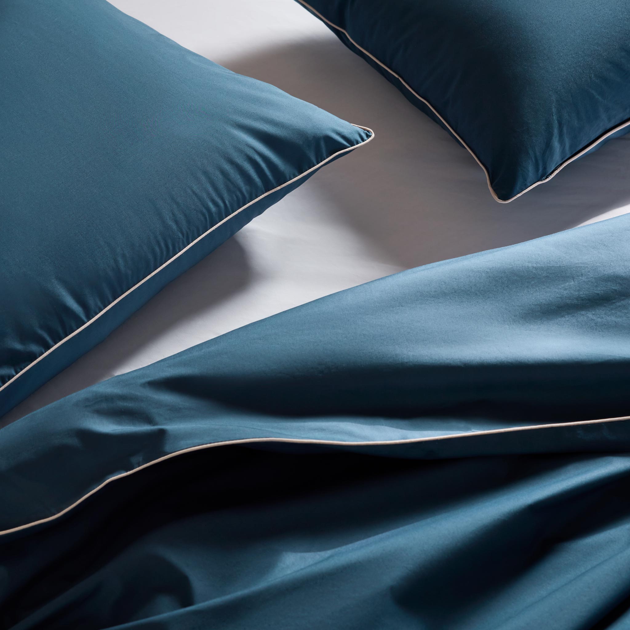 Piped Classic Percale Shams - Last Call
