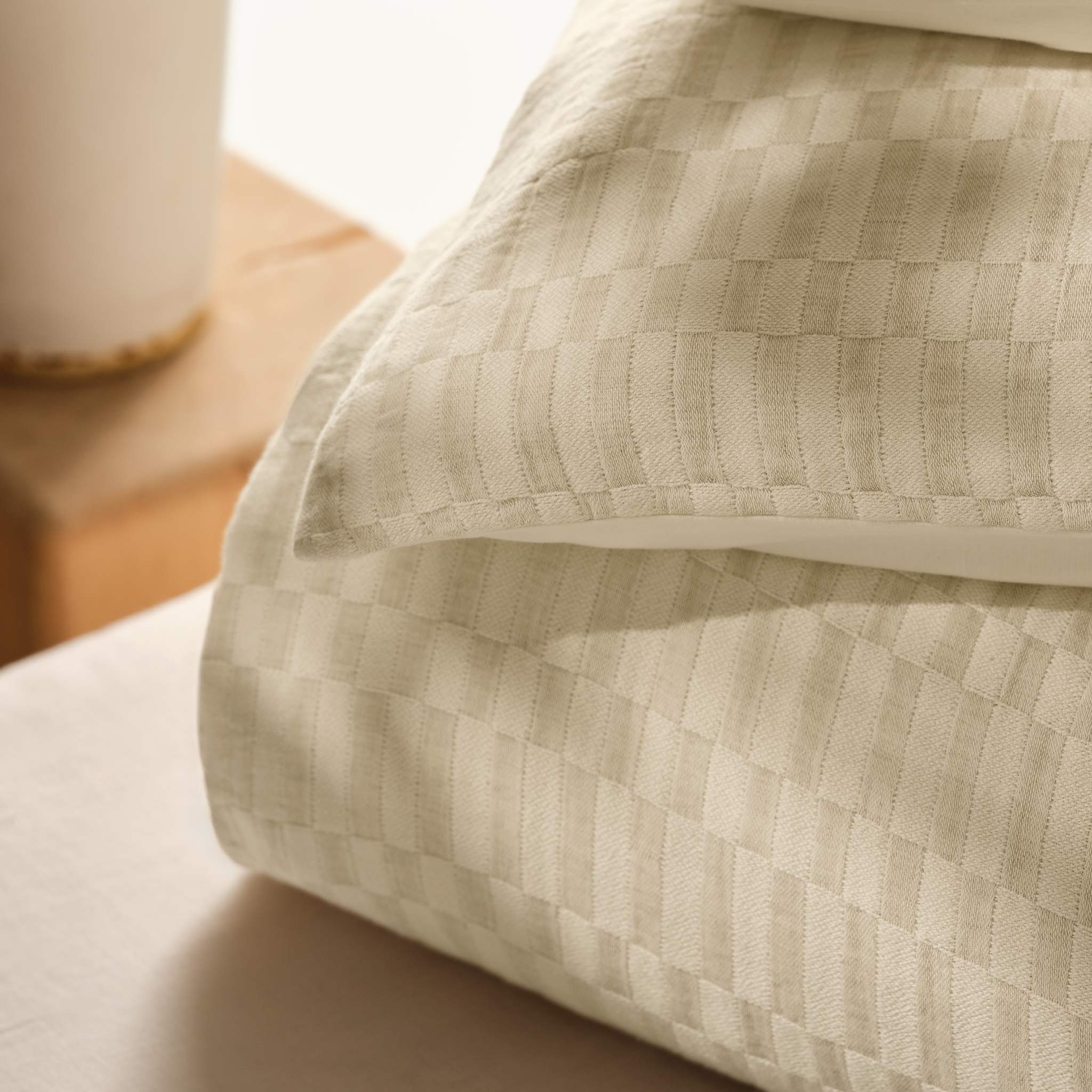 Woven Checkerboard Duvet Set