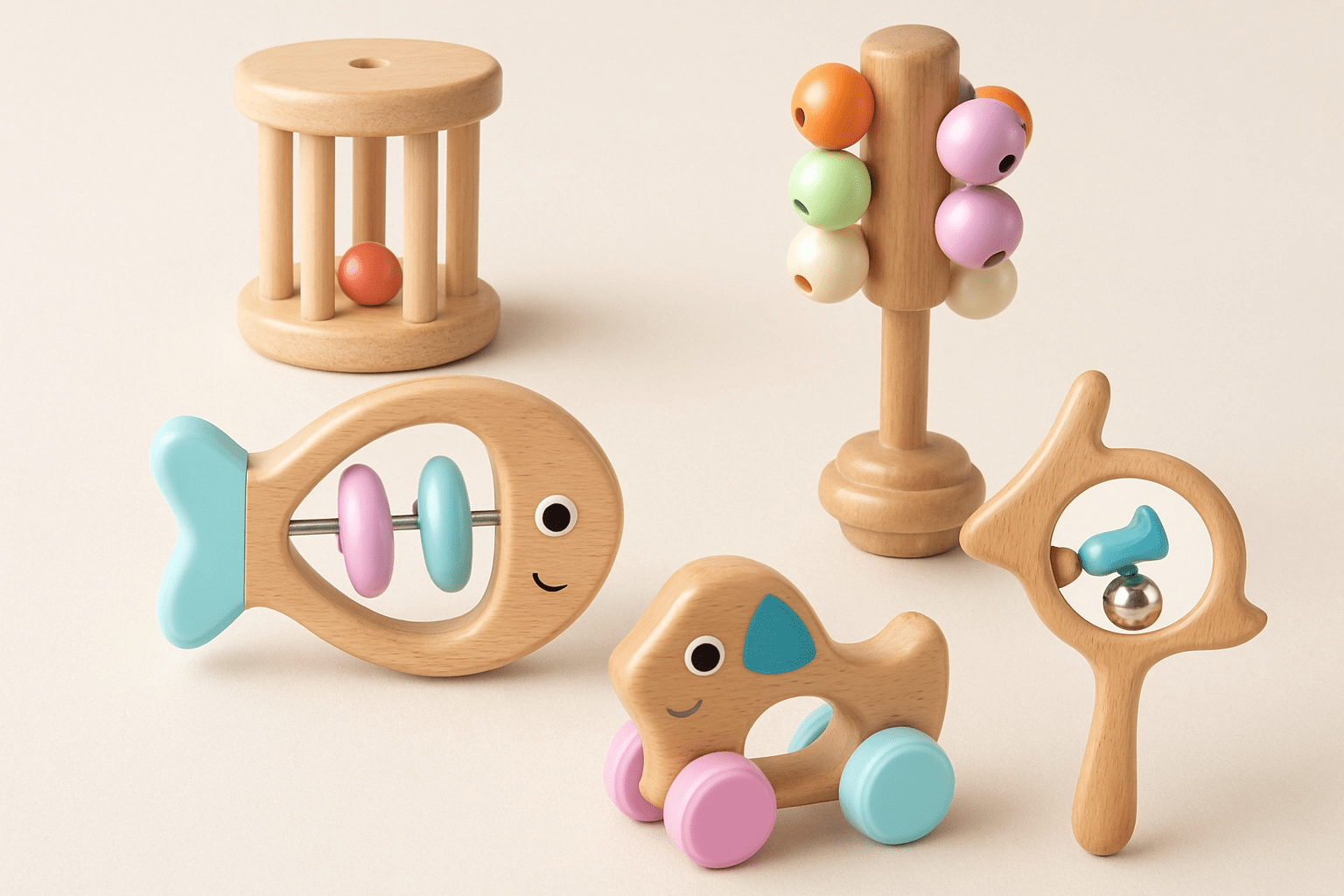 Tiny Tunes™ –  Beechwood Musical Toy Set (5-Piece)